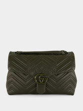 Gucci Forest Green GG Marmont Medium Bag