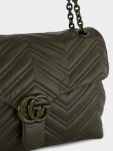 Gucci Forest Green GG Marmont Medium Bag