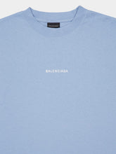Balenciaga Back T-Shirt Medium Fit in Light Blue