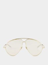 Gucci Gold Aviator Optical Sunglasses