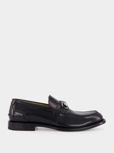 Gucci Black Leather Loafers with Horsebit