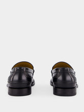 Gucci Black Leather Loafers with Horsebit
