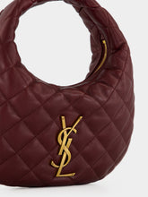 Saint Laurent Rouge Cabernet Icarino Quilted Lambskin Handbag