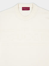 Gucci White Cotton Wool Jumper with Intarsia