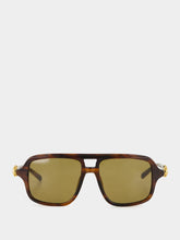 Gucci Havana Brown Navigator Sunglasses