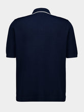 Gucci Ink Blue Short-Sleeve Viscose Polo Shirt