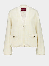 Gucci Ivory Check Cotton Tweed Jacket