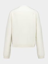 Gucci White Wool Cashmere Cardigan with Horsebit