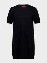 Gucci Black Wool Dress with GG Crystals