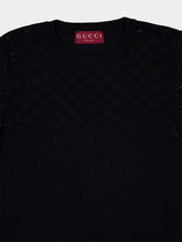 Gucci Black Wool Dress with GG Crystals