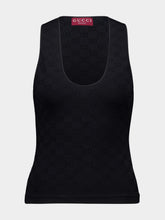 Gucci Black GG Jacquard Elastic Tank Top