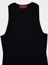 Gucci Black GG Jacquard Elastic Tank Top