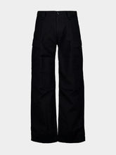 Balenciaga Black Cotton Straight-Fit Cargo Pants