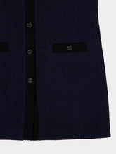 Gucci Navy Blue Mini Wool Dress