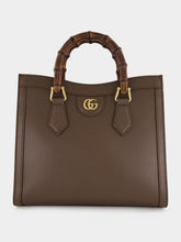Gucci Dark Taupe Leather Diana Tote Bag