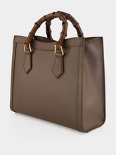 Gucci Dark Taupe Leather Diana Tote Bag