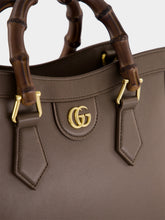 Gucci Dark Taupe Leather Diana Tote Bag