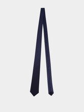 Gucci Dark Blue and Light Blue GG Silk Jacquard Tie