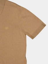Gucci Light Brown Cotton Short-Sleeve Polo