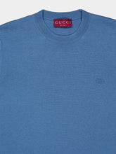 Gucci Blue Cotton Short-Sleeve T-Shirt