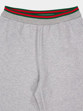 Gucci Light Grey Cotton Jersey Leisure Trousers with Web