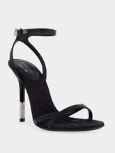 Gucci Black Calfskin High-Heel Sandals