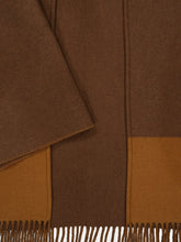 Gucci Dark Brown and Light Brown Wool Cashmere Cape