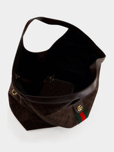 Gucci Dark Brown Giglio Large Tote Bag
