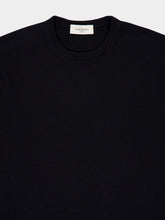Piacenza 1733 Black Cashmere Crewneck Sweater