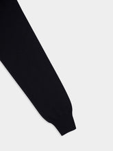 Piacenza 1733 Black Cashmere Crewneck Sweater