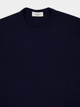 Piacenza 1733 Blue Cashmere Crewneck Sweater