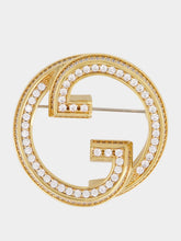 Gucci Gold Blondie Crystal Brooch