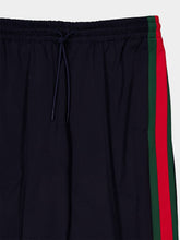Gucci Dark Blue Technical Jersey Sportswear Trousers with Web