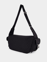 Gucci Black GG Canvas Large Crossbody Bag