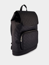 Gucci Black GG Embossed Leather Backpack