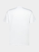 Gucci White Cotton Jersey T-shirt with Web and Horsebit Embroidery