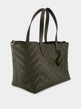 Gucci Forest Green GG Marmont Medium Tote Bag