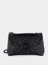Gucci Black Small GG Marmont Leather Shoulder Bag