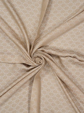 Gucci Beige and White GG Silk Wool Shawl