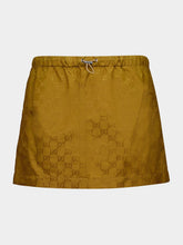 Gucci Brown GG Nylon Mini Skirt