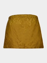 Gucci Brown GG Nylon Mini Skirt