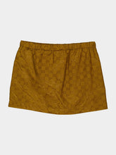 Gucci Brown GG Nylon Mini Skirt