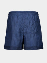 Gucci Navy Blue Technical Poplin Swim Shorts