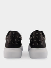 McQueen Black Oversized Leather Sneakers