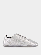 Balenciaga Silver City Sneaker in Metallized Sheepskin