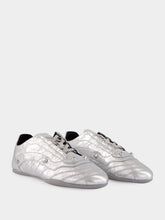 Balenciaga Silver City Sneaker in Metallized Sheepskin