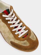 Gucci Beige and Brown GG Canvas Shift Trainers