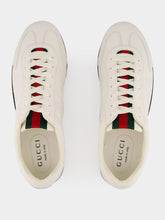 Gucci Cream Calfskin Low-Top Sneakers