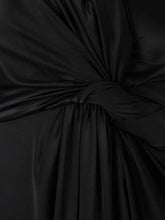 Balenciaga Black Draped Sleeveless Midi Dress