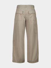 Balenciaga New Beige Cotton Workwear Pants